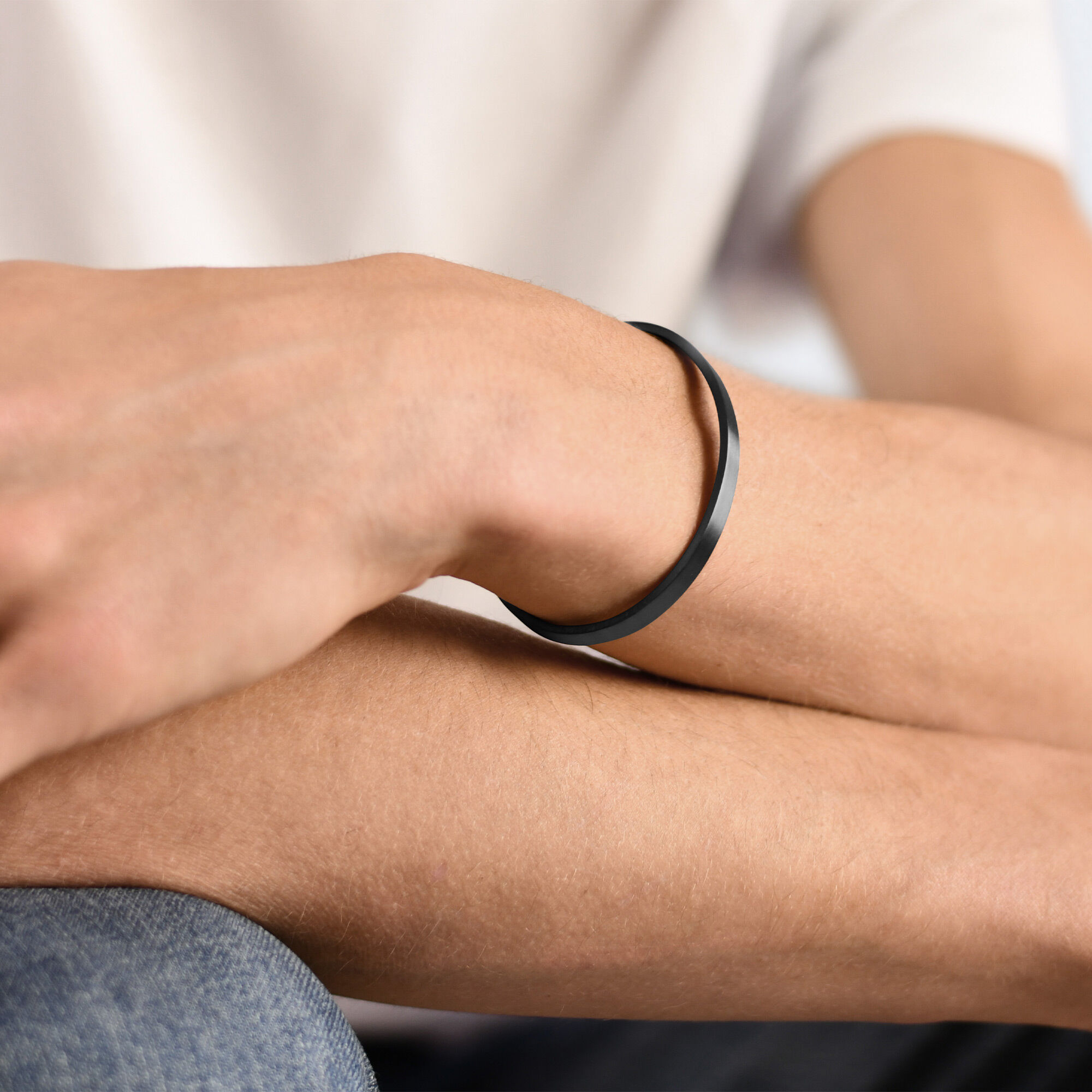 Black ribbon bracelet cheap